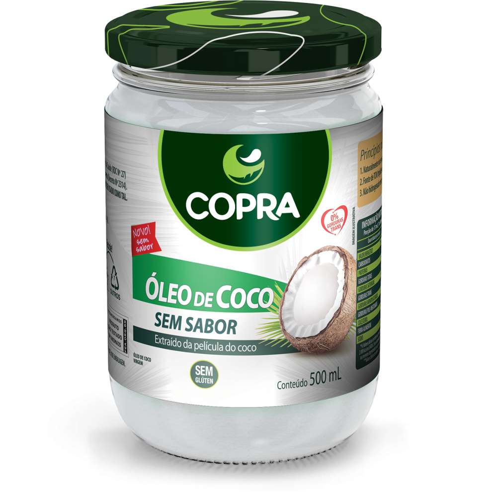 ÓLEO DE COCO SEM SABOR COPRA 12 X 500ML