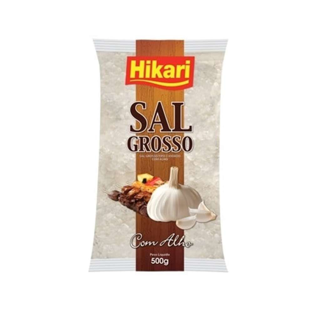 SAL GROSSO COM ALHO HIKARI 12 X 500g